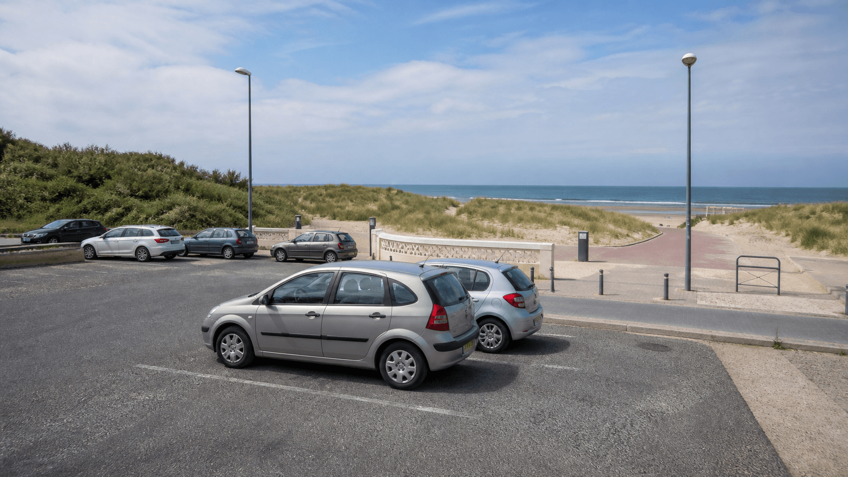 Parking public près de la plage de Stella-Plage, boulevard de la Mer